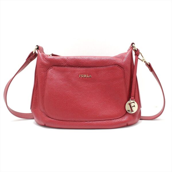 38016261 1 Furla Shoulder Bag Leather Red