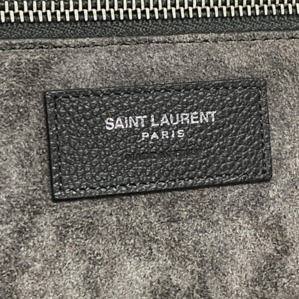 38017372 12 Saint Laurent Paris Cabas Rive Gauche Handbag Leather Gray