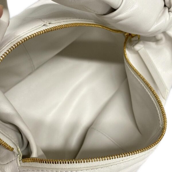 38017405 10 Bottega Veneta Double Knot Mini Bag Handbag Leather White