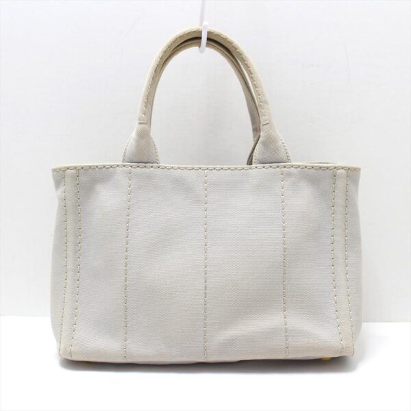 38017619 3 Prada Canapa Tote Bag Leather Nube Light Gray