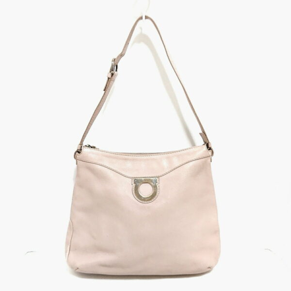 38018181 1 Salvatore Ferragamo Gancini Shoulder Bag Leather Light Pink