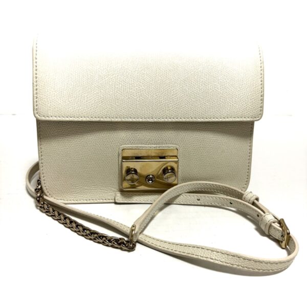 38018642 1 Furla Metropolis Shoulder Bag Leather Ivory