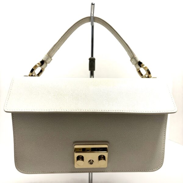 38018645 1 Furla Metropolis Handbag No Flap Leather White