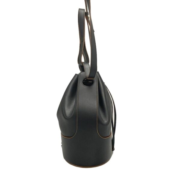 38020912 2 Loewe Balloon Medium Shoulder Bag Drawstring Leather Black