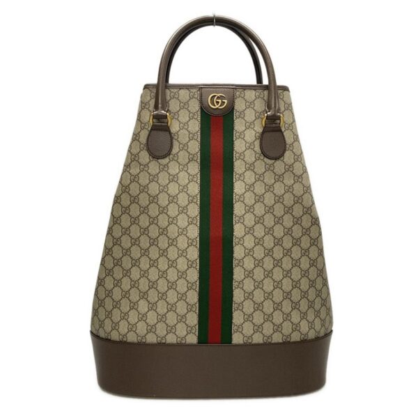 38021303 1 Gucci Ophidia Tote Bag Leather Beige Brown Multi