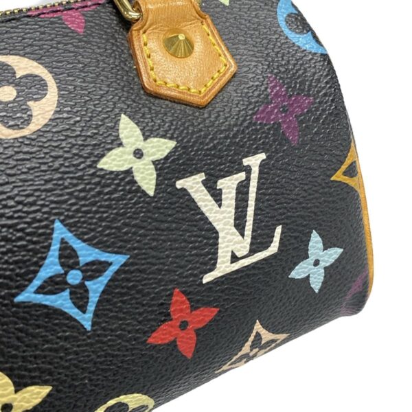 38021473 20 Louis Vuitton Mini Speedy Handbag Leather Noir