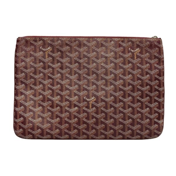 38022846 3 Goyard Sena MM Clutch Bag Bordeaux Leather