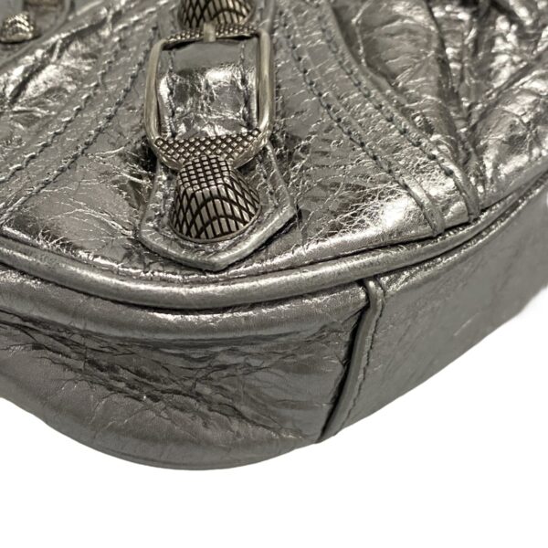 38022862 7 Balenciaga Lukagor Handbag Leather Silver