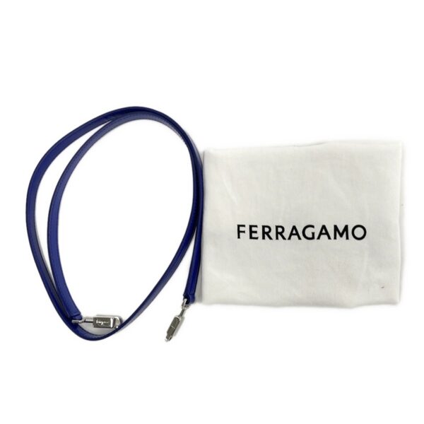 38023171 11 Salvatore Ferragamo Gancini Top Handle Mini Bag Leather Blue