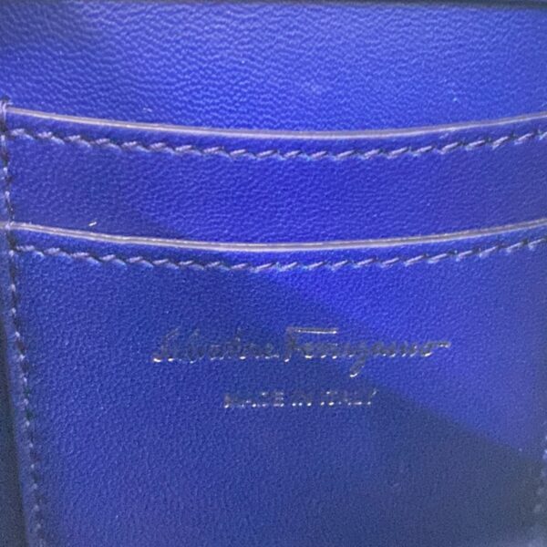 38023171 12 Salvatore Ferragamo Gancini Top Handle Mini Bag Leather Blue