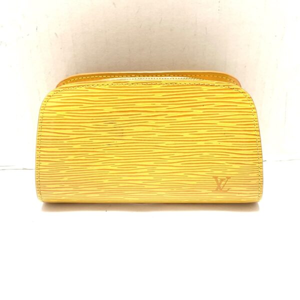 38023287 1 Louis Vuitton Dauphine PM Pouch Leather Jaune