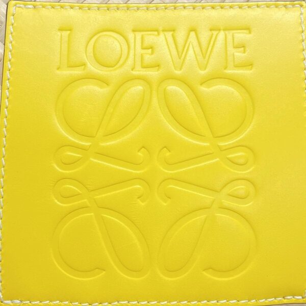 38029135 12 Loewe Basket Tote Bag Leather Beige Yellow