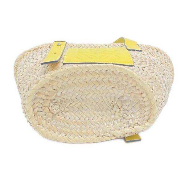 38029135 5 Loewe Basket Tote Bag Leather Beige Yellow