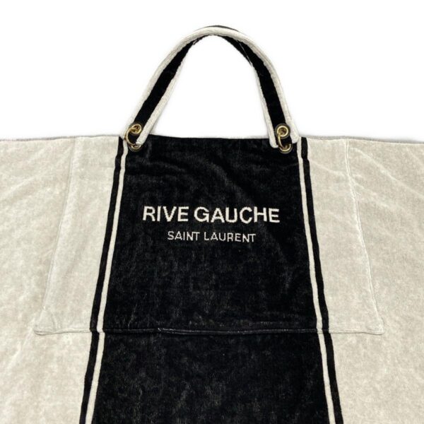 38033982 19 Saint Laurent Paris Rive Gauche Towel Tote Bag Tote Bag Black White