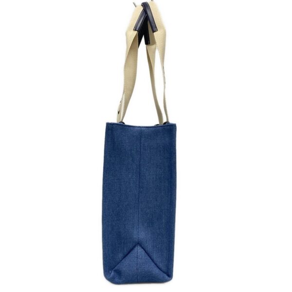 38034192 2 Chloe Woody Medium Tote Bag Leather Blue White Navy