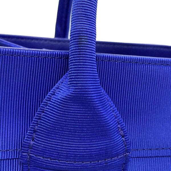 38034193 15 Salvatore Ferragamo Small Beachwear Tote Bag Grosgrain Blue