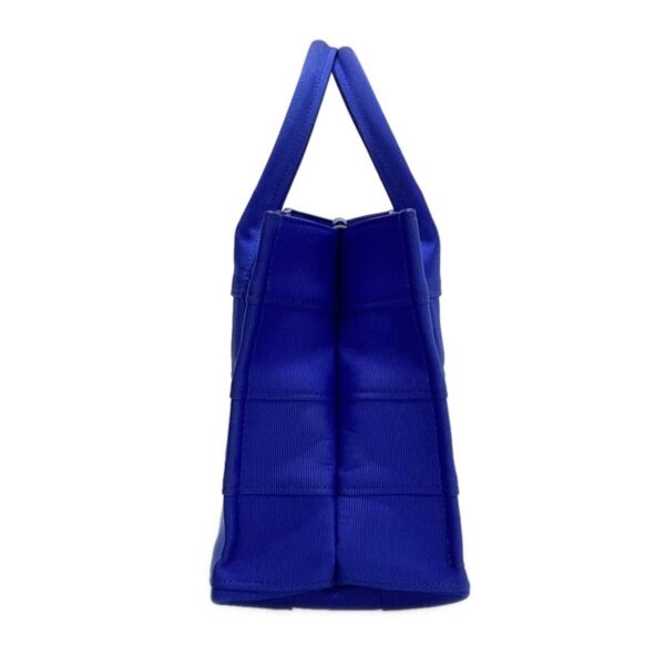 38034193 4 Salvatore Ferragamo Small Beachwear Gloss Tote Bag Grosgrain Panel Lapis Blue