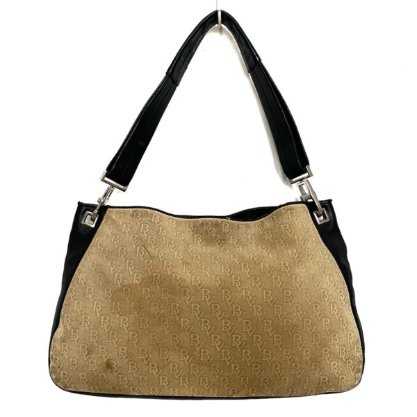 38035434 1 Bottega Veneta Shoulder Bag Leather Beige Black