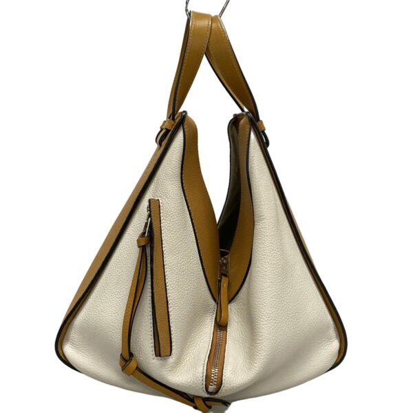 38036878 2 Loewe Hammock Medium Handbag Bicolor Leather Light Brown Ivory