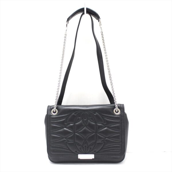 38037108 1 Furla Shoulder Bag Quilted Chain Shoulder Leather Black