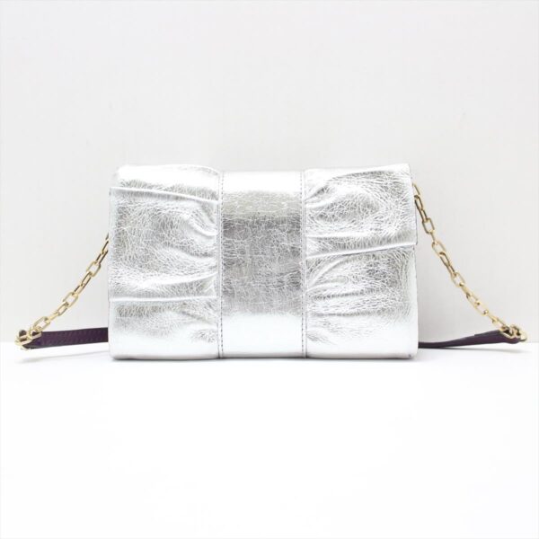 38037116 3 Furla Shoulder Bag Ribbon Leather Silver