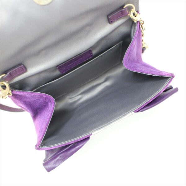 38037116 7 Furla Shoulder Bag Ribbon Leather Silver