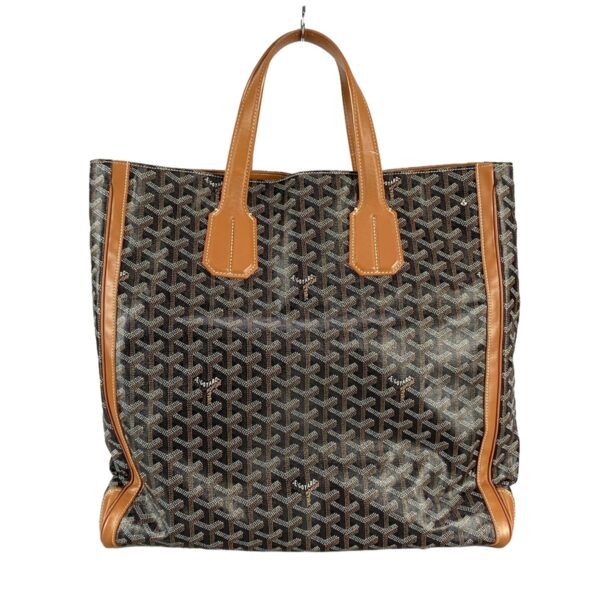 38038839 3 Goyard Sac Voltaire Tote Bag Black Brown White Leather