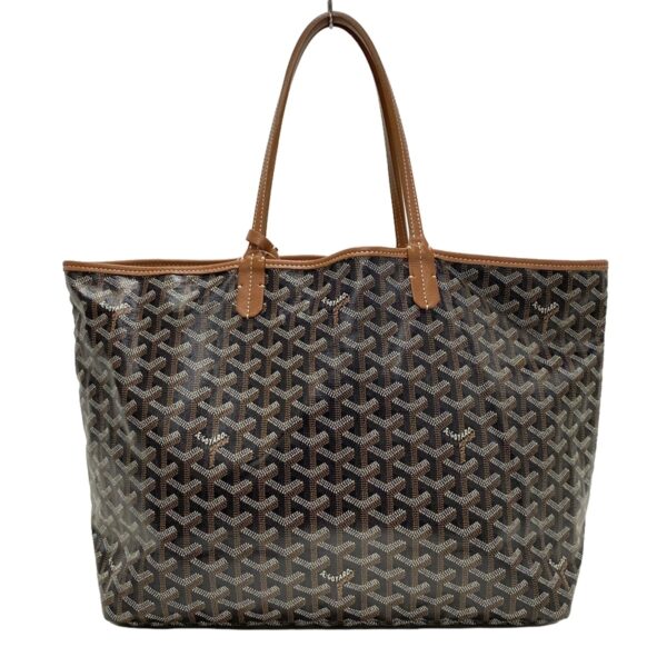 38038914 3 Goyard Saint Louis PM Tote Bag Black Brown White Leather