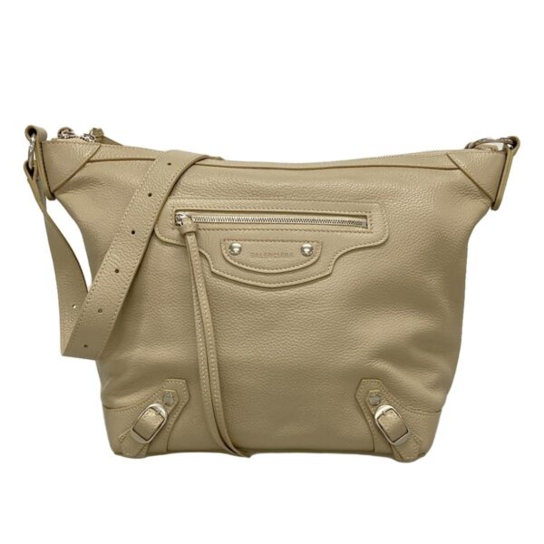 38039840 1 Balenciaga Shoulder Bag Leather Beige