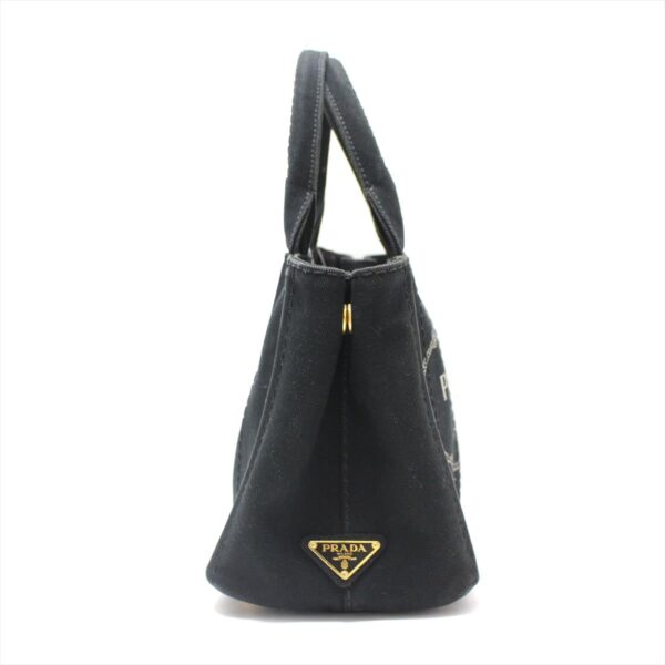 38041826 2 Prada Canapa Tote Bag Black White