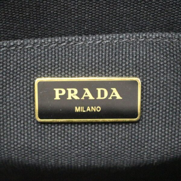 38041826 8 Prada Canapa Tote Bag Black White