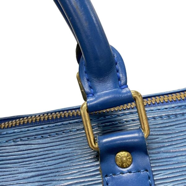 38042968 16 Louis Vuitton Keepall 50 Bag Leather Toledo Blue