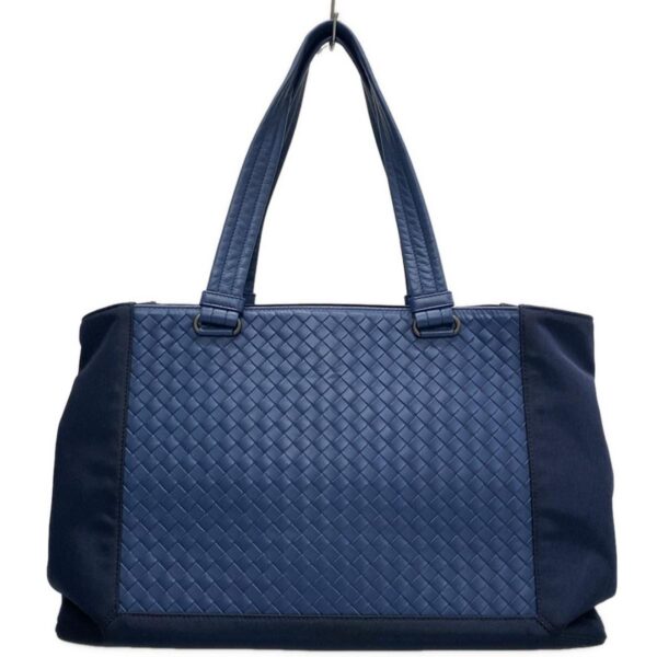 38051476 3 Bottega Veneta Intrecciato Tote Bag Leather Dark Navy Navy