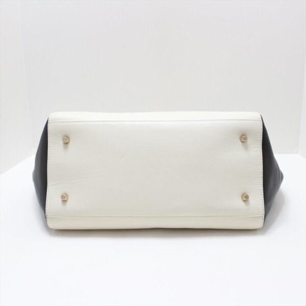 38053551 4 Furla Handbag Leather White Black