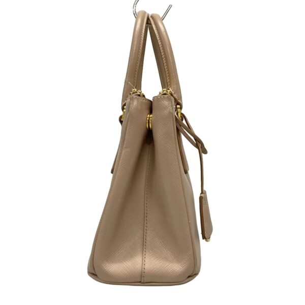 38055154 2 Prada Galleria Mini Bag Tote Bag Leather Beige