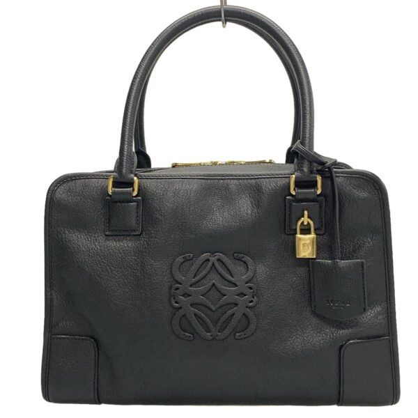 38056106 1 Loewe Amazona 36 Handbag Leather Black