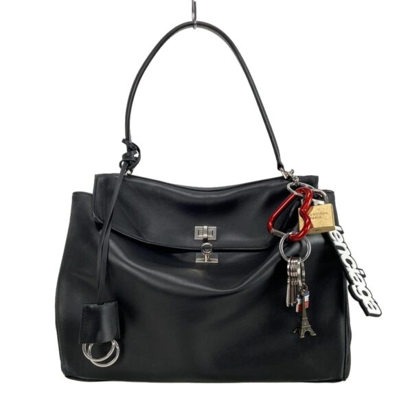 38056838 1 Balenciaga Rodeo Medium Handbag Distressed Black