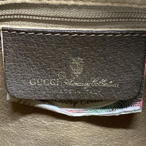 38060896 11 Gucci Gucci GG Supreme Sherry Web Leather Beige Brown Multi