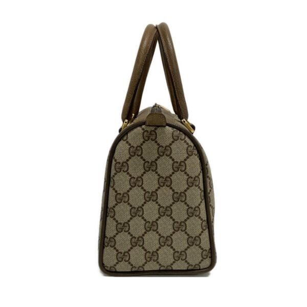 38060896 4 Gucci Gucci GG Supreme Sherry Web Leather Beige Brown Multi