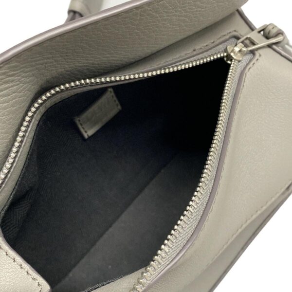 38060903 10 Loewe Puzzle Bum Bag Mini Waist Pouch Leather Gray