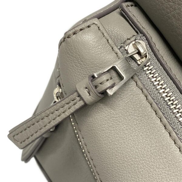 38060903 17 Loewe Puzzle Bum Bag Mini Waist Pouch Leather Gray