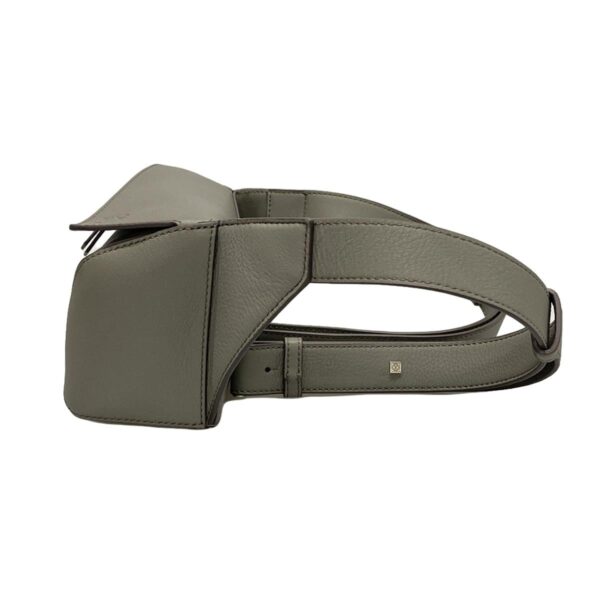 38060903 4 Loewe Puzzle Bum Bag Mini Waist Pouch Leather Gray