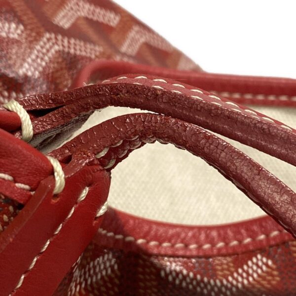 38060926 17 Goyard Saint Louis PM Tote Bag Red White Multi Leather