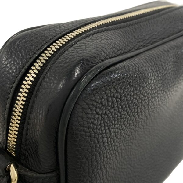 38066714 19 Gucci Soho Shoulder Bag Tassel Leather Black