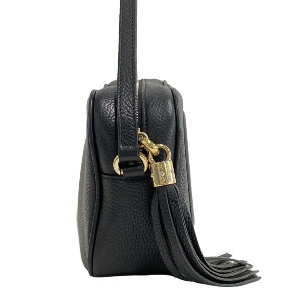 38066714 2 Gucci Soho Shoulder Bag Tassel Leather Black