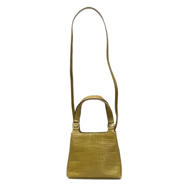 38070014 20 Salvatore Ferragamo Vara Handbag Embossed Leather Light Green