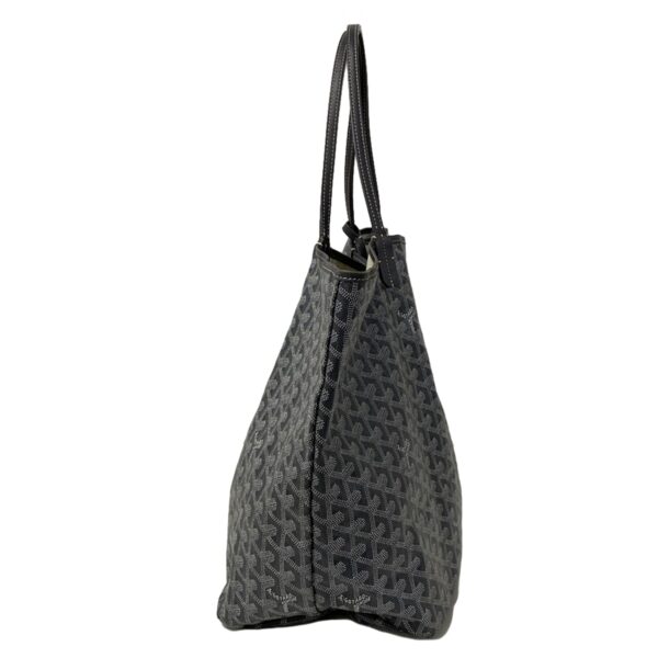 38072651 2 Goyard Saint Louis GM Tote Bag Dark Gray White Light Gray Leather