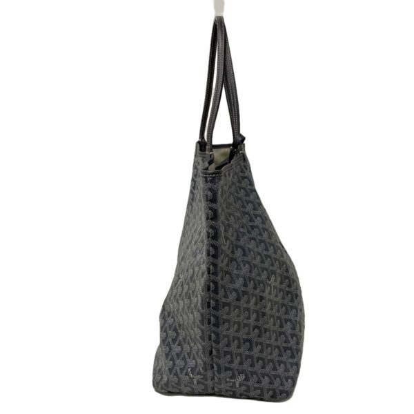 38072651 4 Goyard Saint Louis GM Tote Bag Dark Gray White Light Gray Leather