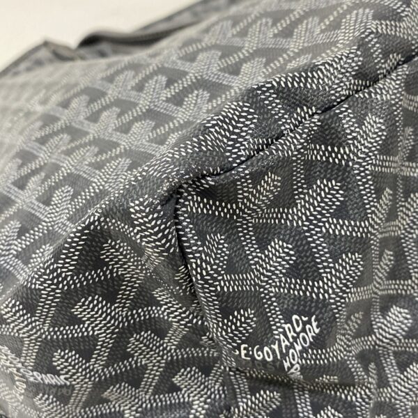 38072651 6 Goyard Saint Louis GM Tote Bag Dark Gray White Light Gray Leather