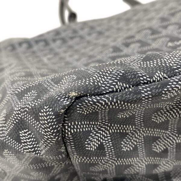 38072651 8 Goyard Saint Louis GM Tote Bag Dark Gray White Light Gray Leather